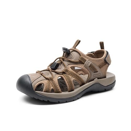 DREAM PAIRS Women's Hiking Sandals Adventurous Summer Sports Shoes Outdoor,Size 6.5,Khaki,DWUMST2502