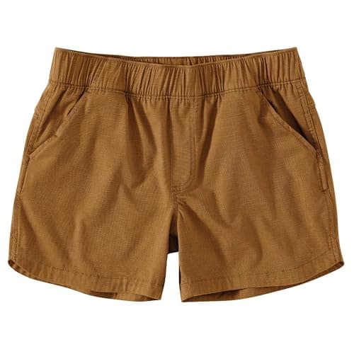 Carhartt Women's Force Relaxed Fit Ripstop Work Short, Carhartt Brown, 2X
