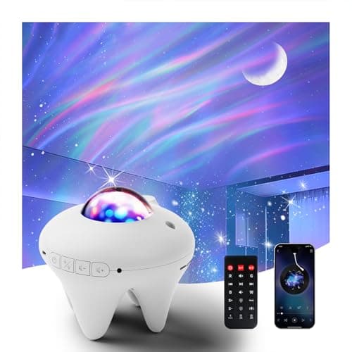 Ingleby Galaxy Projector with Moon,Northern Galaxy Light Aurora Star Projector with Bluetooth Speaker Timer and Remote Control,Night Lights for Bedroom Decor, Gifts for Kids, Christmas,Birthday