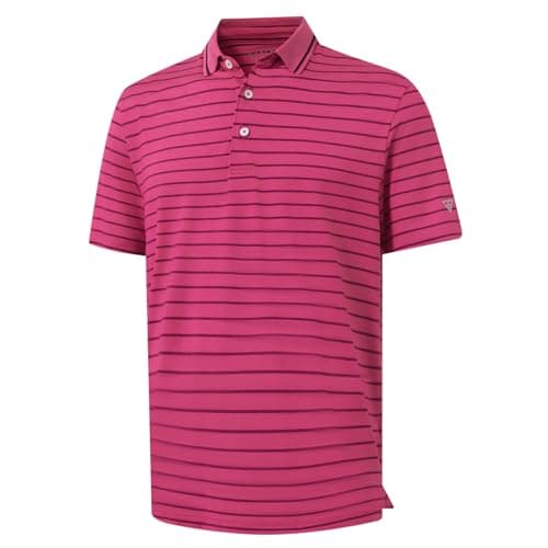 M MAELREG Men's Polo Shirts Moisture Wicking 3 Button Performance Short Sleeve Quick Dry Fit Casual Work Golf Polo