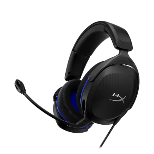 HyperX Cloud Stinger 2 Core - Gaming Headset for Playstation, Lightweight Over-Ear Headset with mic, Swivel-to-Mute Function, 40mm Drivers - Black