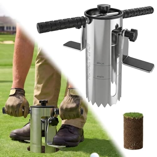 FULLTOOL® Golf Hole Cutter, Stainless Steel with Foot Pedal, USGA Standard
