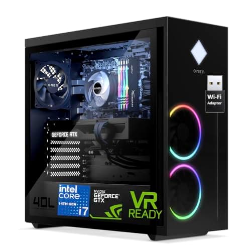 HP OMEN 40L Gaming Desktop PC i7-14700F GTX 1660 Super 32GB DDR5, 1TB SSD