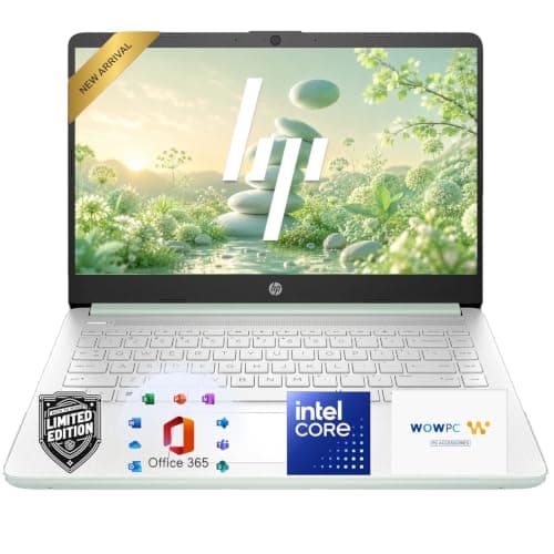 HP 14 Laptop Computer, 2027 Edition, 4GB RAM, 128GB SSD, Intel N150 CPU