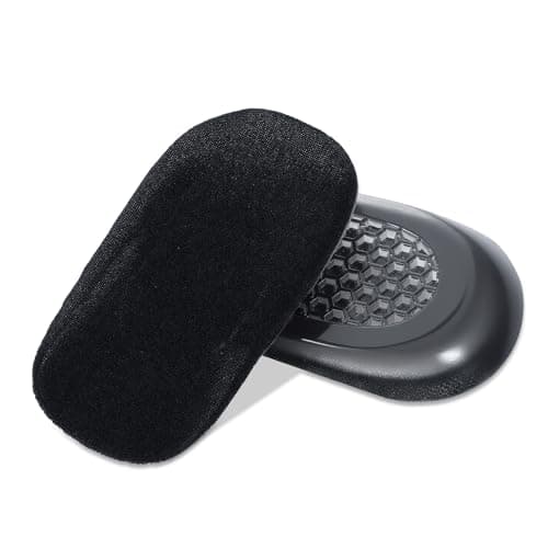 2PCS Heel Lifts for Men, Height Increase Insole Gel Height for Leg Length Discrepancy & Heel Pain Relief (Black, 0.59 Inch Height)