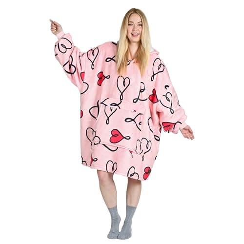 Catalonia Oversized Sherpa Hoodie Blanket Wearable Sweatshirt for Adults