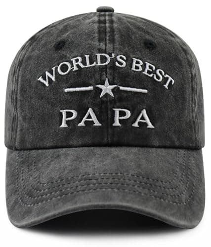 Gifts for Papa Men, World's Best Papa Hat, Funny Dad Baseball Cap