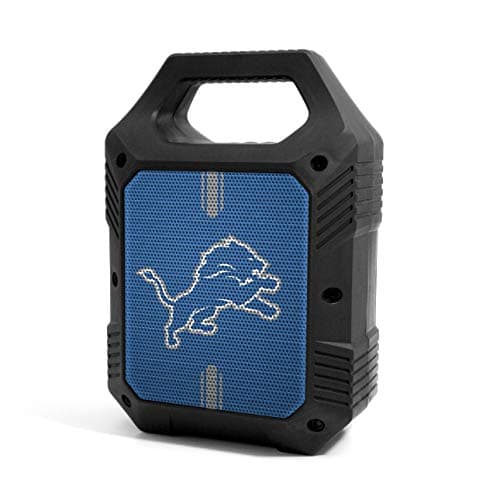 SOAR NFL ShockBox XL LED Wireless Bluetooth Speaker, Detroit Lions