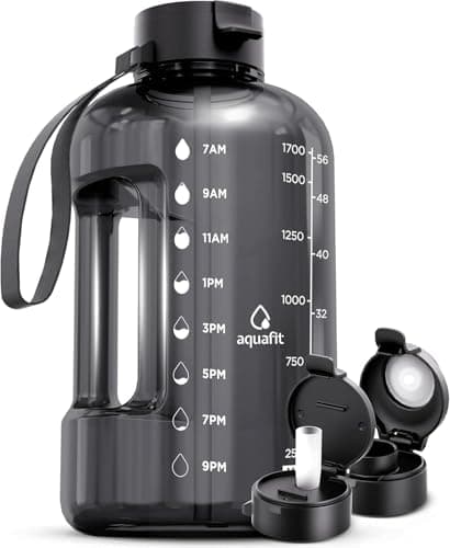 AQUAFIT Half Gallon Water Bottle with Time Marker