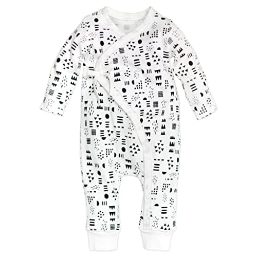 HonestBaby Organic Cotton Kimono Coverall, Pattern Play, 24 Months