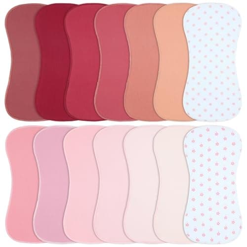 Benoxine Muslin Burp Cloths 19" x 9", Baby Burping Clothes, Large Extra Soft Absorbent for Unisex Newborn Boys and Girls, 14-Pack