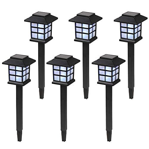 Solar Lights for Outside,8 Pack Flickering Flame LED Solar Outdoor Lights, Waterproof Solar Garden Lights Maintain 10 Hours of Lighting for Christmas, Garden, Landscape, Path, Yard, Patio
