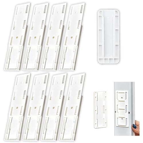 8 PCS Adhesive Punch Free Socket Holder