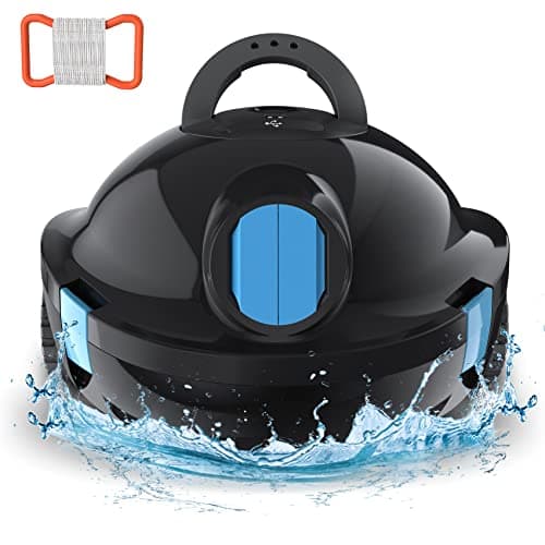 Y10 Cordless Robotic Pool Cleaner, Automatic Pool Vacuum - 120 Mins Runtime, Powerful Suction, Self-Parking, Lightweight for Above/Inground Pools Up to 65ft/1100 Sq.Ft (Slate)