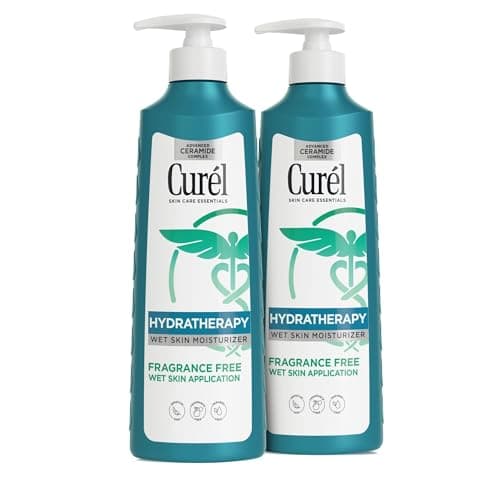 Curel Itch Defense In-Shower Body Lotion, Fragrance Free, 12 fl oz, 2 Pack