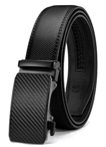 CHAOREN Leather Ratchet Belt Men 1 3/8"