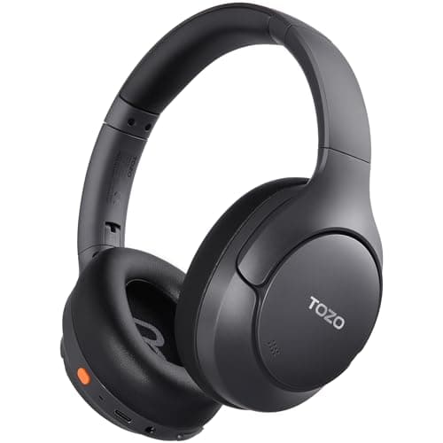 TOZO HT3 Hybrid Noise Cancelling Wireless Headphones, 90H Over Ear Headset