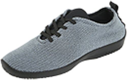 Arcopedico LS 1151 Women's Shoes - Lace-Up Support and Walking Comfort- Sock Fitting - Arch Support and Cushioning - Removeable Insoles - Vegan - Travel Friendly Titanium 4.5-5 M US