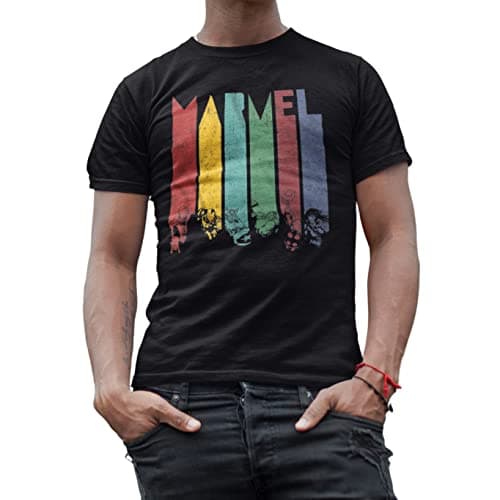 Marvel Avengers Captain America Legendary Dad T-Shirt for Men Black Large
