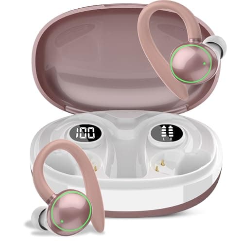 Wireless Earbuds, Bluetooth 5.4 Headphones Sport Over Ear Buds With ENC Mic