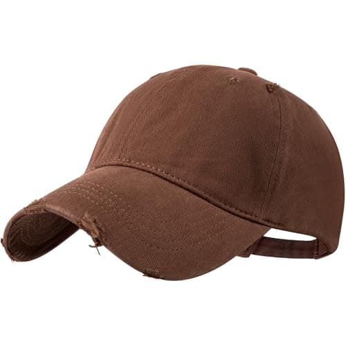 spxkd Baseball Cap for Men Women Red-Brown