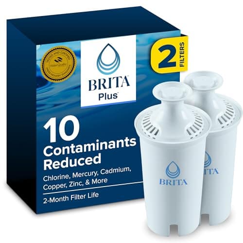 Brita Plus Replacement Water Filter, For Pitchers and Dispensers, 2 Pack