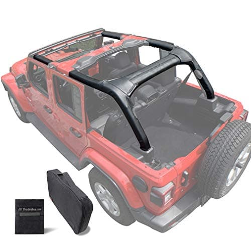 Roll Bar Padding for Jeep Wrangler JL (2018-2023) 4dr Pad Cover Kit, Black