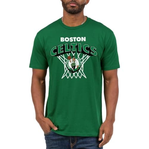 Junk Food NBA - Boston Celtics Nothing But Net Adult SS T-Shirt Kelly Green