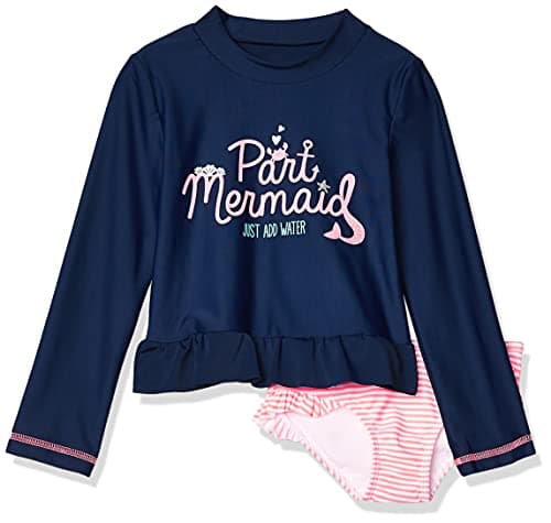 Simple Joys by Carter's Baby 2-piece Rashguard Set, navy/pink, 12 Months