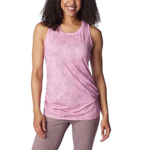 Columbia Women's Leslie Falls Tank, Cosmos Tigerlines Tonal, X-Large