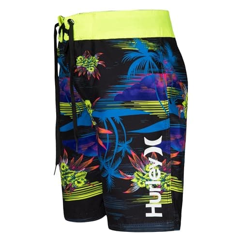 Hurley Board Shorts Black/Neon