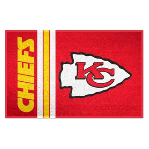 FANMATS 8225 Kansas City Chiefs Starter Mat Accent Rug - 19in. x 30in. | Sports Fan Home Decor Rug and Tailgating Mat Uniform Design