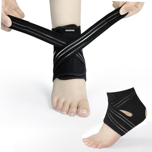 Ankle Brace, Compression Wrap for Sprains, Plantar Fasciitis & Achilles