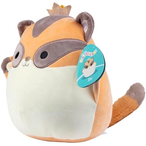 Squishmallows Original 8 Inch Ziv The Sugar Glider - Official Jazwares Plush - Soft, Cuddly Collectible Flying Squirrel Stuffed Animal Toy - Gift for Boys, Girls, & Kids