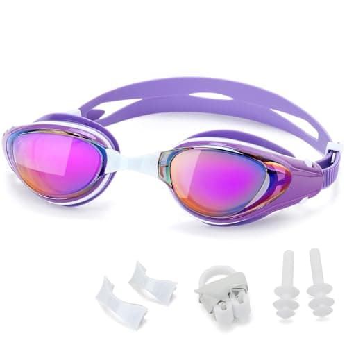 WAVE Nearsighted Swim Goggles, Shortsighted Optical Swimming Goggles No Leaking Anti Fog UV Protection for Adult Men Women