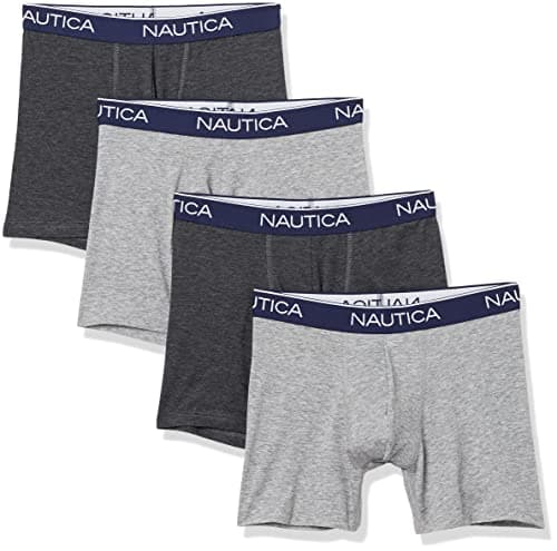 Nautica Men's 4 Pack Heather Stretch Boxer Briefs