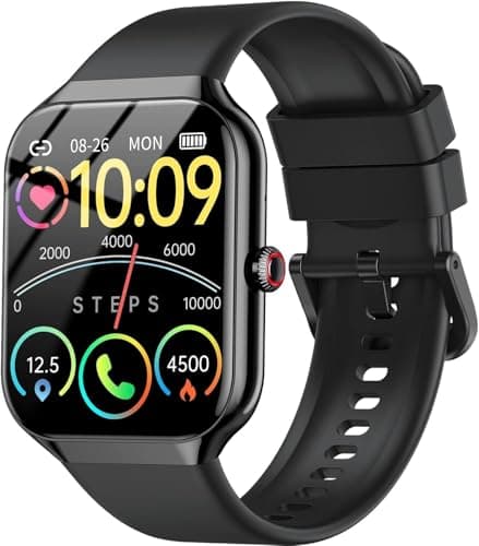 Fempoin Smart Watch for Women Men (Answer/Make Call),1.96" SmartWatch, Fitness Watch with 100+ Sport Modes, IP68 Waterproof, Pedometer, Heart Rate/Sleep Monitor, Activity Tracker for Android iOS