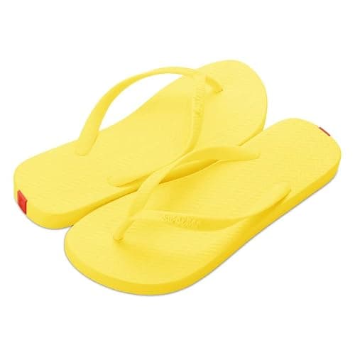 Swalker Flip Flops for Women & Men, Recyclable Rubber Sole Women Sandals with Non-Slip & Bouncy Footbed