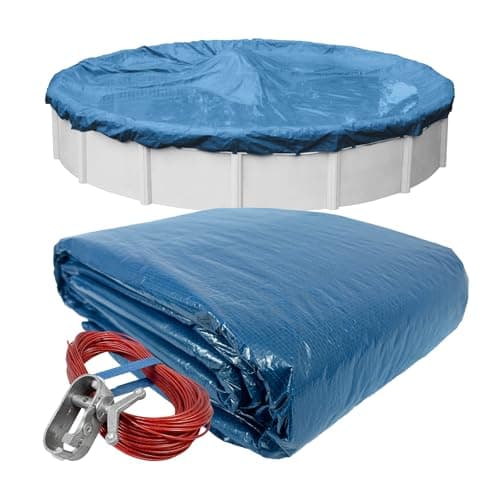 Robelle 15 ft Heavy Duty Super Winter Pool Cover for Above Ground Pools