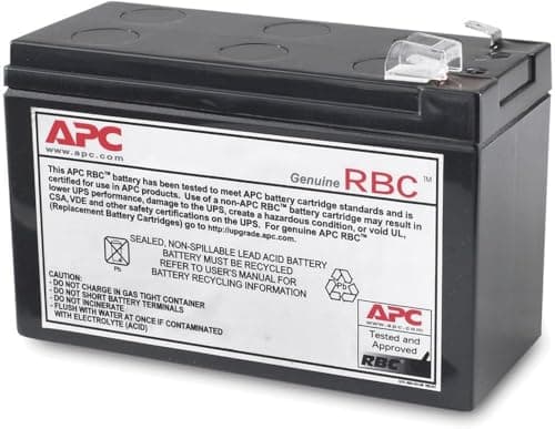 APC UPS Battery Replacement Cartridge APCRBC110, Compatible with APC Back‑UPS model BE550G