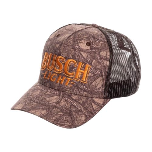 Calhoun Men’s Busch Light Adjustable Mesh Trucker Hat Brown