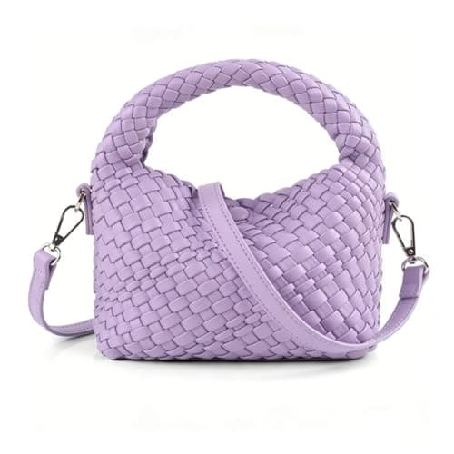 Ynbdtnu Woven Vegan Leather Crossbody Bag for Women