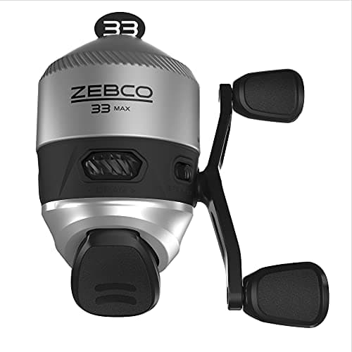 Zebco 33 Spincast Fishing Reel, Changeable Right or Left-Hand Retrieve, Built-in Bite Alert, All-Metal Gears, Pre-Spooled with Zebco Cajun Line