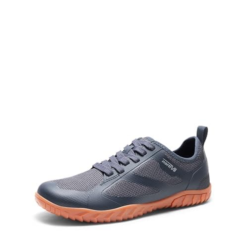 NORTIV 8 Barefoot Water Shoes for Women Men Minimalist Breathable & Comfortable Beach Swim Boat Pool Outdoor Walking Shoes, Zero Drop Sole, Seagull,Size M8/L9.5,Navy