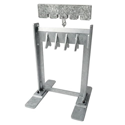 MEEPOCAN 8.5" Manual Log Splitter with Secure Metal Lock-On Safety Guard - Hardened Straight Sharp Blade & Rust-Proof Electroplated Steel - Portable Firewood Kindling Splitter for Camping & Home