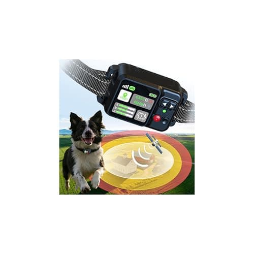 Zensun GPS Wireless Dog Fence System, Adjustable 49 to 6561ft, 3 Training Modes, Magnetic Charging, Waterproof, No Subscription Required, Suitable for Large Medium and Small Dogs