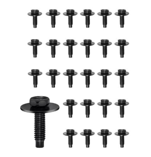 25PCS M6x1.0 Bolt OEM W520802-S439/11503957 Compatible with Ford