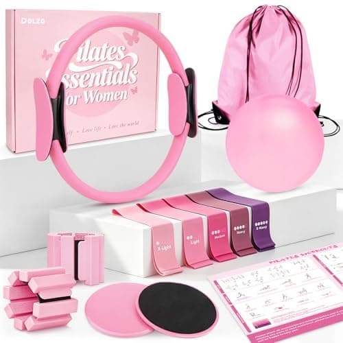 Pilates Kit for Women with Pilates Ring for Home Workouts
