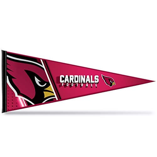 Rico Industries NFL Football Arizona Cardinals Primary 12" x 30" Felt Wall Décor Pennant - Great for Home/Bed Room/Man Cave Décor