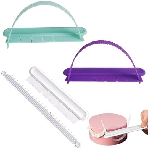 Cake Arc Rulers,Plastic Cake Curved Decorating Tools, Decorative Marking Divider Leveler Aid Cake Arch Guide Tool